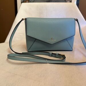 kate spade Cedar Street Monday light blue Saffiano Crossbody Envelope Bag